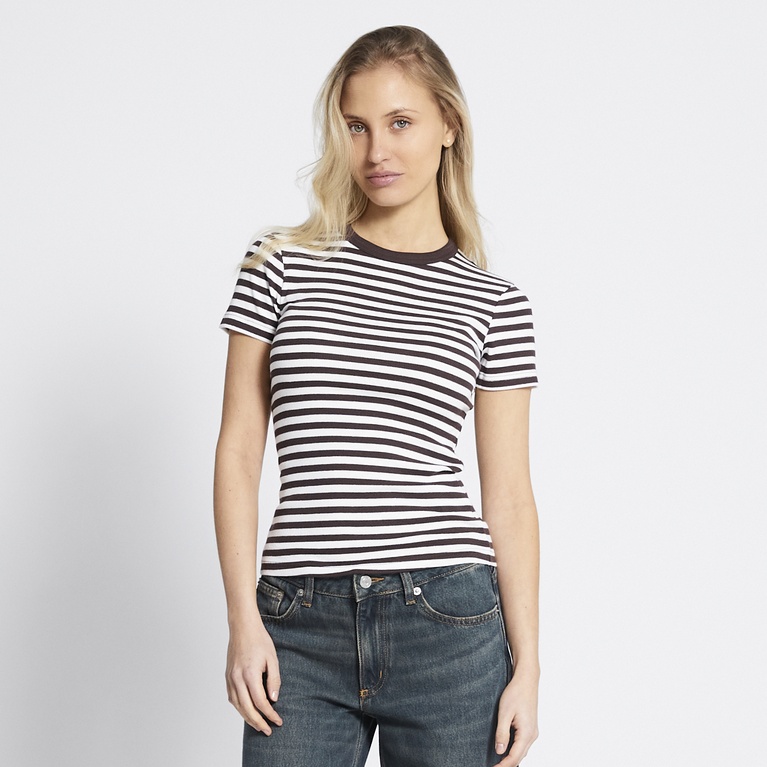 Striped rib tee "Malin" Stripe 2
